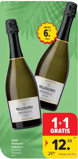 Carrefour Italië Prosecco Velodoro aanbieding
