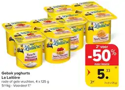 Carrefour Gebak yoghurts La Laitière aanbieding