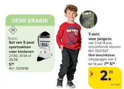 Carrefour T-shirt voor jongens aanbieding