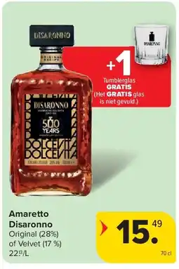 Carrefour Amaretto Disaronno aanbieding