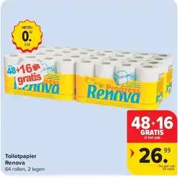 Carrefour Toiletpapier Renova aanbieding