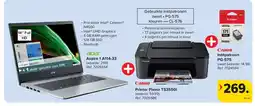 Carrefour Aspire 1 A114-33 + Printer Pixma TS3550I + Inktpatroon PG-575 aanbieding