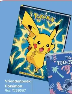 Carrefour Vriendenboek Pokémon aanbieding