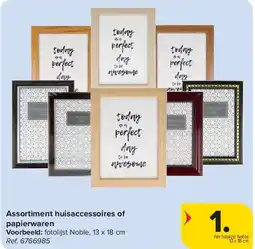 Carrefour Assortiment huisaccessoires of papierwaren aanbieding