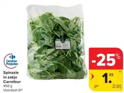 Carrefour Spinazie in zakje Carrefour aanbieding