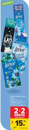 Carrefour Gamma wasverzachters Lenor aanbieding