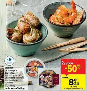 Scampi’s met lookboter