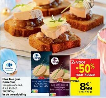 Carrefour Blok foie gras carrefour aanbieding