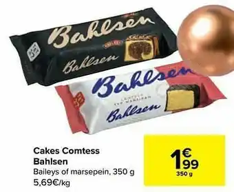 Carrefour Cakes comtess bahlsen aanbieding