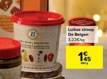 Carrefour Luikse siroop de belgen aanbieding