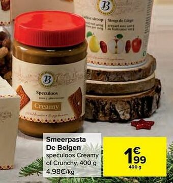 Carrefour Smeerpasta de belgen aanbieding