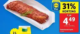 Lidl Gemarineerde Rugrib aanbieding