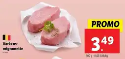 Lidl Varkensmignonette aanbieding