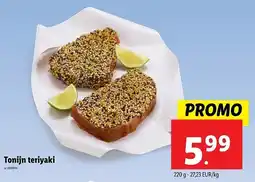 Lidl Tonijn Teriyaki aanbieding