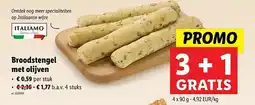 Lidl Broodstengel met Olijven aanbieding