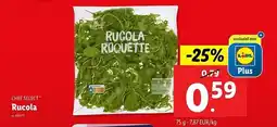 Lidl Chef select Rucola aanbieding