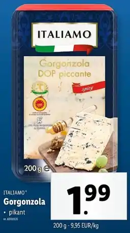 Lidl Italiamo Gorgonzola aanbieding