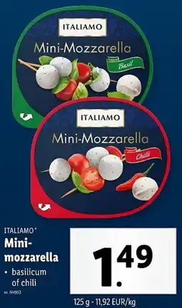 Lidl Italiamo Mini-Mozzarella aanbieding