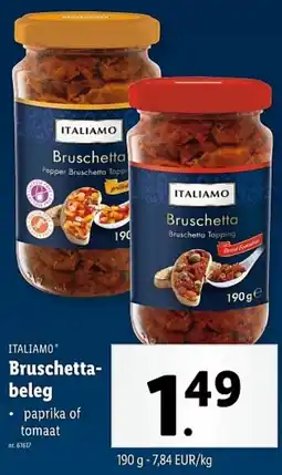 Lidl Italiamo Bruschetta Beleg aanbieding