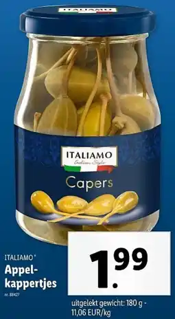 Lidl Italiamo Appel kappertjes aanbieding