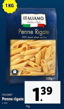 Lidl Italiamo Penne Rigate aanbieding