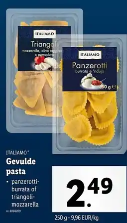 Lidl Italiamo Gevulde Pasta aanbieding