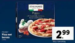 Lidl Italiamo Pizza met Burrata aanbieding