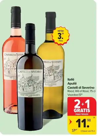 Carrefour Italië Apulië Castelli di Severino aanbieding