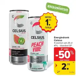 Carrefour Energiedrank Celsius aanbieding