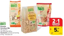 Carrefour Granola Carrefour Bio aanbieding