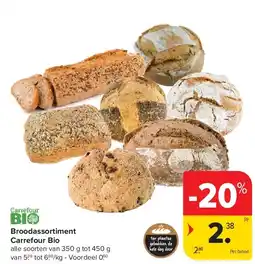 Carrefour Broodassortiment Carrefour Bio aanbieding