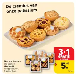 Carrefour Gamma taarten aanbieding