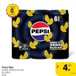 Carrefour Pepsi Max aanbieding