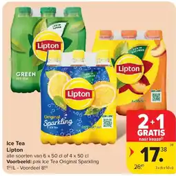 Carrefour Ice Tea Lipton aanbieding