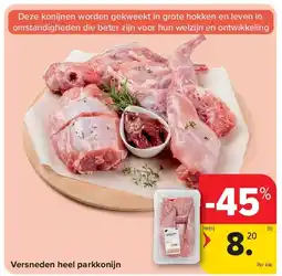 Carrefour Versneden heel parkkonijn aanbieding