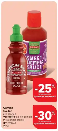 Carrefour Gamma Go-Tan aanbieding