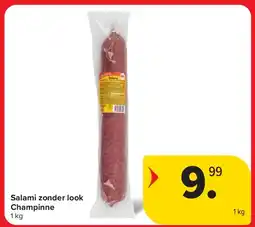 Carrefour Salami zonder look Champinne aanbieding