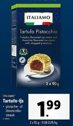 Lidl Italiamo Tartufo-ijs aanbieding