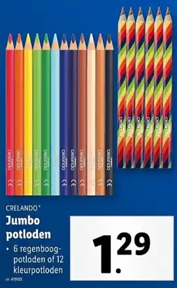 Lidl Crelando Jumbo Potloden aanbieding