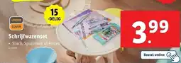 Lidl Schrijfwarenset aanbieding