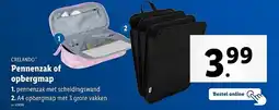 Lidl Crelando Pennenzak of opbergmap aanbieding