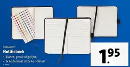Lidl Crelando Notitieboek aanbieding