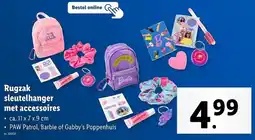 Lidl Rugzak Sleutelhanger met Accessoires aanbieding