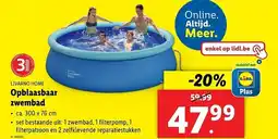 Lidl Livarno Home Opblaasbaar Zwembad aanbieding