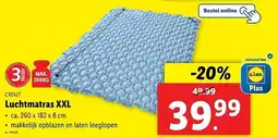 Lidl Crivit Luchtmatras XXL aanbieding