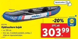 Lidl Mistral Opblaasbare Kajak aanbieding