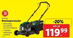 Lidl Parkside Benzinegrasmaaier aanbieding