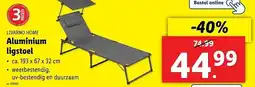 Lidl Livarno home Aluminium ligstoel aanbieding