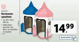 Lidl Playtive Kartonnen Speeltent aanbieding