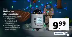 Lidl Tronic Wekker met sterrenprojector aanbieding